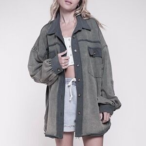 POL French Terry Favorite Oversized Jacket - Sz L